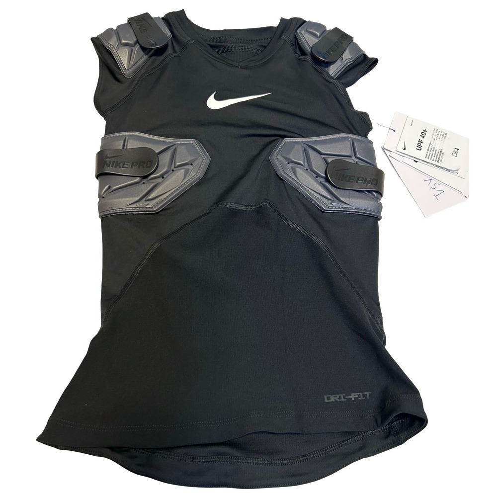 Nike Hyperstrong Padded Compression Football Shirt Black Sz S NWT